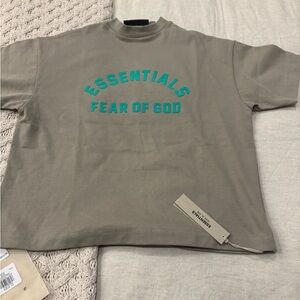 FEAR OF GOD ESSENTIALS Kids Grey Heavy Tee, sz12Y